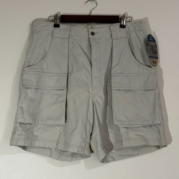 High Sierra Mens 36 Cargo Hiker Shorts Registered Stone Khaki Tan Beige NWT - Picture 1 of 11